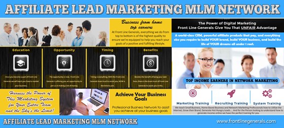 Business From Home: Affiliate Lead Marketing MLM Network